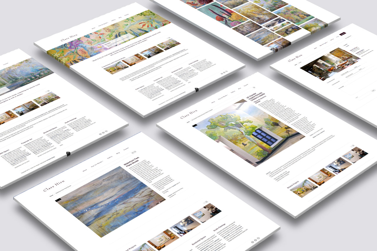 Sample of Clare Hirn Studio Website